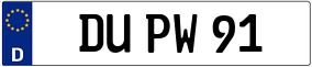 Trailer License Plate